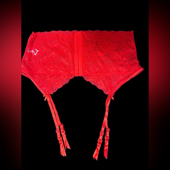 NWOT Red Lace Plus Size Garter Size 20 - Picture 4 of 6